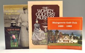 3x Various Golf History Books - Blairgowrie Golf Club 1889-1989 original wrappers (G); Lewine
