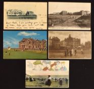Collection of Famous Scottish Golf Course and Club House postcards from the early 1900s (5) – Club