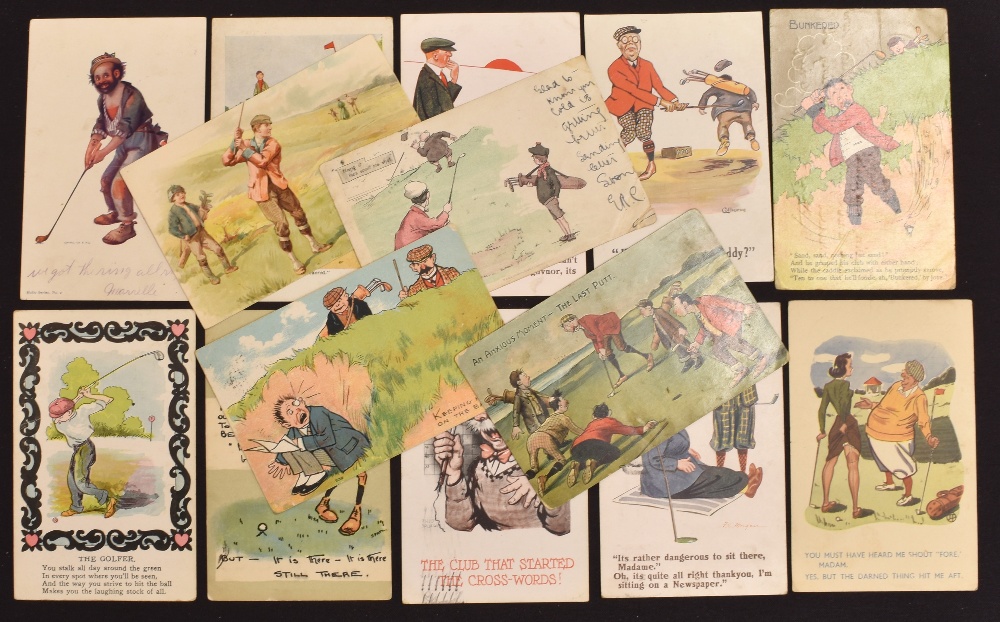 23x golfing postcards, mainly humour themed – incl Fred Spurgin, Spatz, Colbourne, Donald McGill, - Image 4 of 4