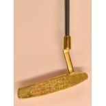 1990 David Llewellyn Karsten Gold Plated Ping Anser Putter appears unused and inscribed ‘David