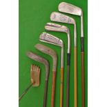 Collection of assorted putters (6) – incl Tom Morris wry neck, E Fitchett Pat Protruding face