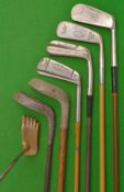 Collection of assorted putters (6) – incl Tom Morris wry neck, E Fitchett Pat Protruding face