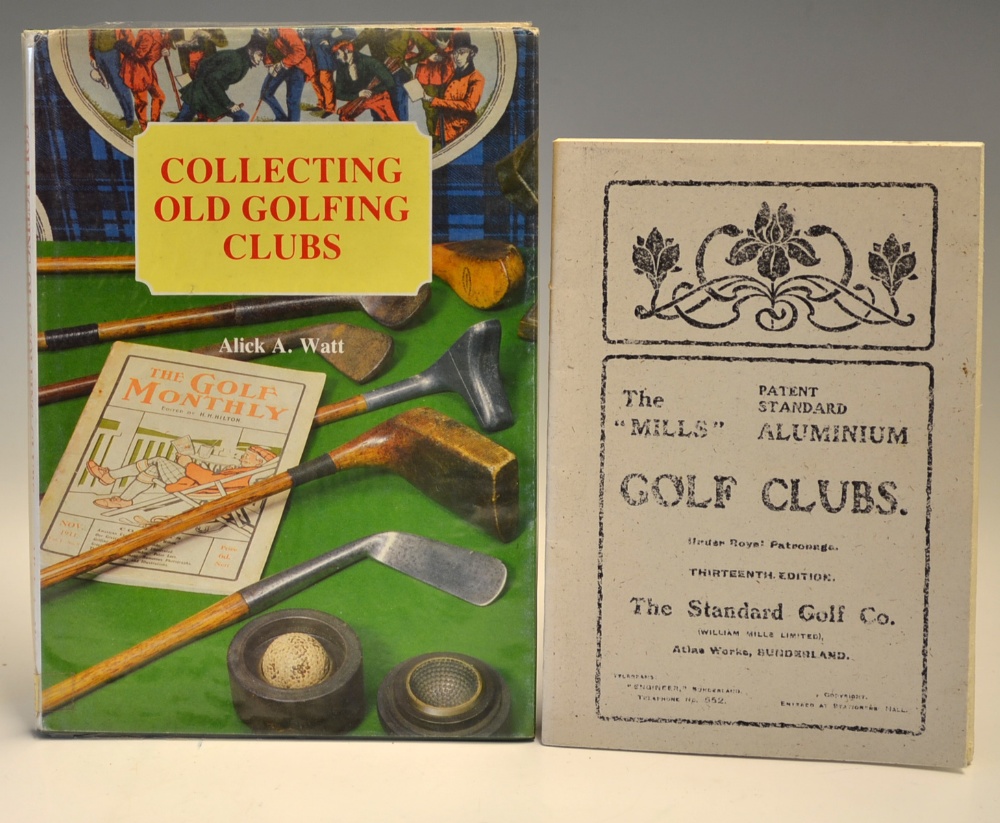 2x interesting “Collecting Golf Club” reference books one signed – Alick A Watt signed “Collecting