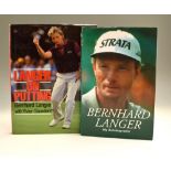 Langer, Bernhard golf books signed (2) - “My Autobiography” 1st ed 2002 signed on publishers