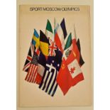 1975 USSR Games Moscow Publication printed by Novosti Press Agency 1975 in English containing