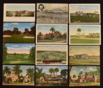 Collection of American Golf Course, Golf Club postcards in the Florida State region from the 1930s