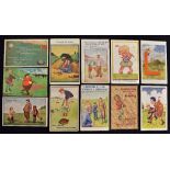 Collection of early comic and humorous golfing postcards c1903 to 1930s (28) – incl Reg Carter, L