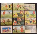 Collection of comic and humorous golfing postcards from c1905 (27) – incl Tron, Fred Buchanan, Tom