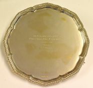 1965 The Gallaher Ulster Open Professional Golf Championship silver presentation winners salver -