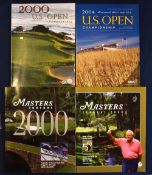 Collection of US Open and Masters Golf Championship programmes from 2000-2004 (4) - 2000 Masters