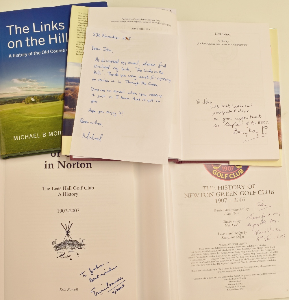 Collection of English Golf Club Centenary/History Golf Books from the 1890s onwards mostly signed ( - Image 2 of 2
