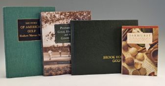 Collection of interesting American Golf History Books (4) - Audrey Moriarty - signed “Pinehurst: