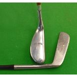 2x Henry Cotton coated steel shafted putters – Standard Golf Co polished alloy mallet head with