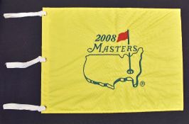 2008 Masters Golf Tournament Pin flag - won by Trevor Immelmann with Tiger Woods runner-up - fully