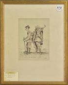 Hobbs, P – “The Soreloser” original pen and ink humorous golf scene c1930 signed 50to the lower