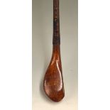 G Morrice late long nose dark stained scare neck driver – with hair grain crack to the face and