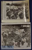 Indian Leader Jawaharlal Nehru Funeral Procession Photographs one stamped to reverse with some