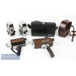 4x Bell & Howell Cine Cameras to include 624 8mm model, an Autoset II example, Filmosound 8 and