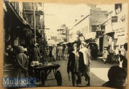 India & Punjab 1900s photograph of a street scene Ludhiana Punjab, India dimensions 26 x 17cm