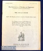 The Jaguar Engine Publication 1953 The Institution of Mechanical Engineers with information and