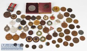 Mixed Medals and Coins Selection incl medals for swimming, life saving, water polo, dancing, British