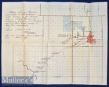 Americana – Map of Sheridan Wyoming and Surrounding Reservations, U.S Land Office 1895 showing