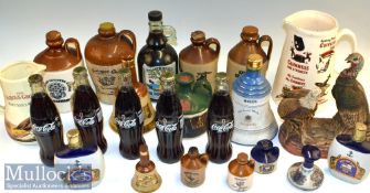 Assorted Selection of Decanters / Cider Flagons plus 1974 World Cup Coca Cola unopened bottles,