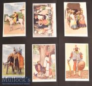 India – Six Coloured Illustrations of Indian Life and People from an early 20th c journal, laid to