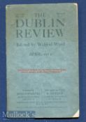 Titanic Memorabilia The Dublin Review April 1912 with overprint to front cover in red ‘copies