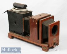 Thornton Pickard Altrincham ‘Imperial’ Magic Lantern with patent number to front illegible,