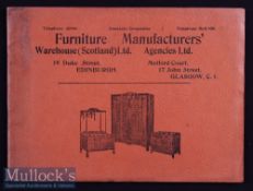 Furniture Manufacturers (Scotland) Ltd 1930s Sales Catalogue A34 page catalogue illustrating their