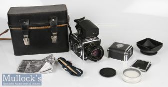 Kiev 88 TTL medium format SLR camera with Volna-3 2.8/80 lens, view finder, with light filters,