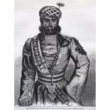 India And Punjab – Meer Heidayut Ali, Rissaldar (Native Captain), 1858 An original ILN wood