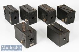 Selection of Various Box Cameras to include a No1 Maxim, Coronet, Costa, No2 Cartridge Hawk-Eye