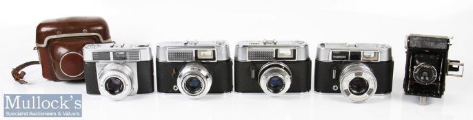 Zeiss Ikonta A8 baby folding camera with Novar 1:6.3 f=5cm lens with leather case, plus Zeiss Ikon