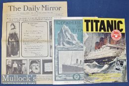 Titanic Memorabilia The Deathless Story of the Titanic by Phillip Gibbs issued by Lloyds weekly