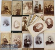 Assorted Victorian / early 20th century Cabinet Card Selection – mostly of portrait photographs,