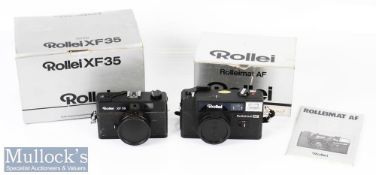 Rollei XF35 compact camera Sonner 2,3/40 lens with some wear to body in original box, plus Rolleimat
