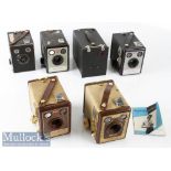 Selection of Kodak Brownie Cameras to include No2 use No 120 film, Model F six-20, Flash B, Flash