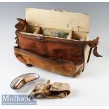 WWII St Johns Ambulance Association canvas bag with tin first aid box and all contents included, bag