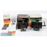 Polaroid Colourpack II camera in original box together with Polaroid Super Swinger Land Camera and