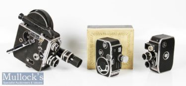 Bolex Paillard H-16 16mm cine camera marked internally 47521 and 51091 with Yvar 1:2.8 f=75mm,