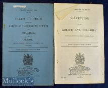 WWI United Kingdom Government Document – Treaty of Peace Bulgaria 27 Nov 1919 with large folding map