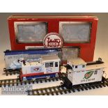 Lehmann Gross Bahn The Big Train G Gauge 70634 Ice Cream Set including decorated Locomotive, box car