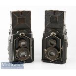2x Zeiss Ikon Ikoflex TLR cameras both with Novar-Anastigmati 1:6,3 f=80mm (2)