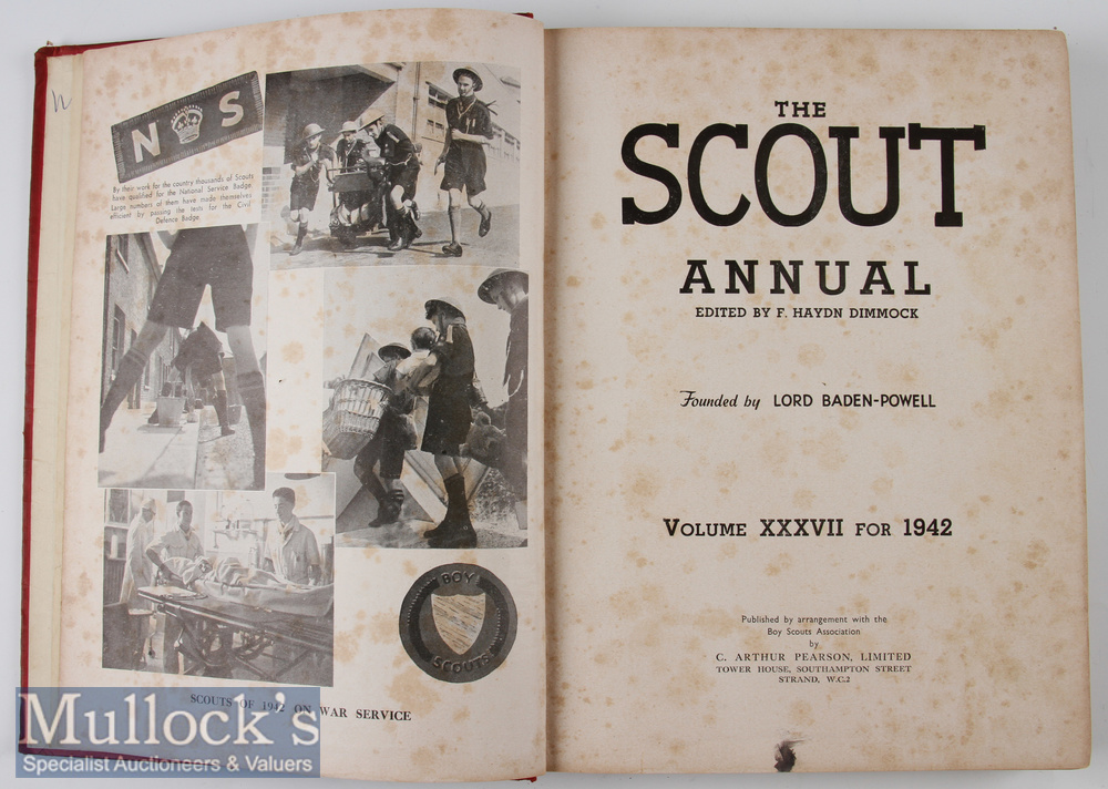 The Scout Annual 1942 Being a bound annual of all 52 weekly editions of each 8 page “The Scout” - Image 2 of 3