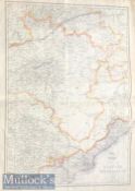 c1857 Century Map of India Nagpoor & Hyderabad Published by Day & Sons. Hand coloured c1857