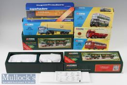 Corgi Commercial Vehicle Selection – incl 97369 Eddie Stobart AEC Truck & Trailer x2, 21401 Wall’s