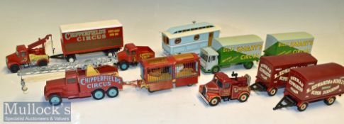 Corgi Major Toys Chipperfield Circus Truck and Animal Cage Diecast Model with Lions and Polar Bear