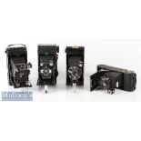 4x Various folding cameras to include Coronet Pat No 346882, Kershaw Eight-20 Penguin, Vario 1:8 F=